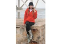  Bluza polarowa damska FLRL 300 - czerwona