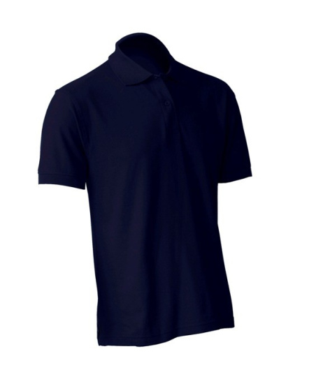 JHK Koszulka polo męska z krótki rękawem PORA 210 - granatowa