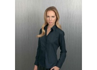 Koszula damska z długim rękawem SHRL POP - granatowa