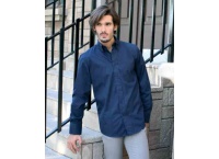 Koszula męska z długim rękawem SHRA POP - granatowa