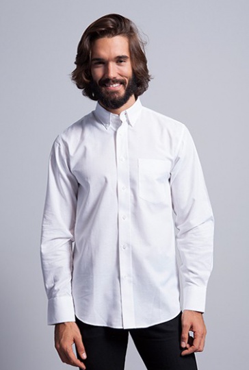 JHK Koszula męska z długim rękawem SHRA POP - biała