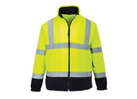 Dwukolorowy polar ostrzegawczy F301 - żółto-granatowy