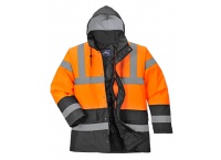 Kurtka ocieplana Hi-Vis S467 pomarańczowo/czarna