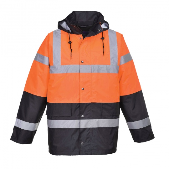 Portwest Kurtka ocieplana Hi-Vis S467 pomarańczowo/granatowa