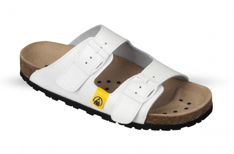 Julex Klapki profilaktyczne uniwersalne 4155 białe ESD