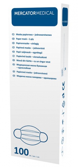 Mercator Medical Maska papierowa 1-warstwowa