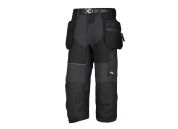 Spodnie piratki FlexiWork+ z workami kieszeniowymi 6905 - czarne
