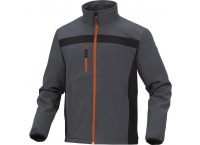 Kurtka Softshell LULEA - szaro-pomarańczowa