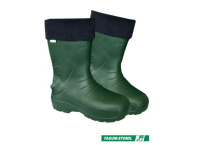 Fagum Stomil Kalosze piankowe lekkie ocieplane zielone męskie EVA Torino 56011