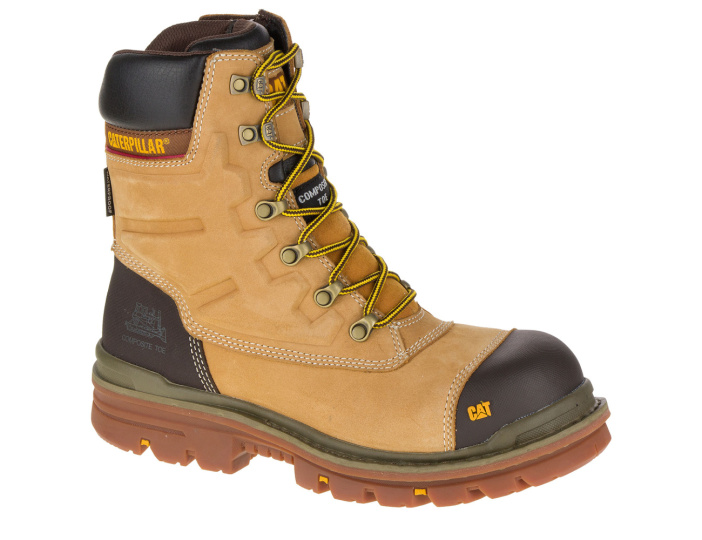 Caterpillar Trzewiki ochronne S3 CAT PREMIER 8" WR TX CT Honey