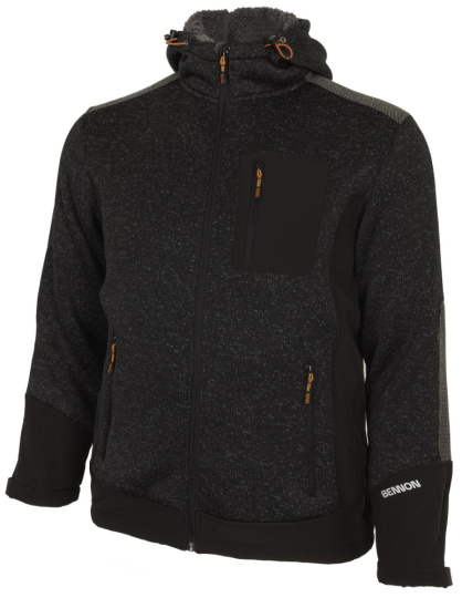 Bennon Bluza ocieplana Bennon NORTOS szaro-czarna