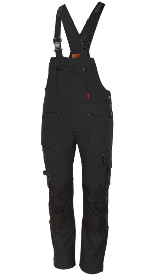 Bennon Spodnie ogrodniczki Bennon EREBOS czarne