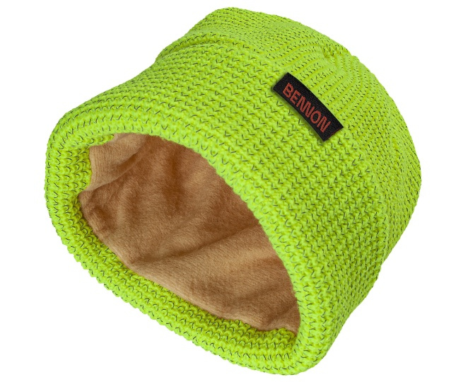 Bennon Czapka ocieplana Bennon REFLECTOS żółta