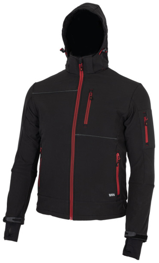 Bennon Kurtka softshell Bennon RUFUS czarno-czerwona